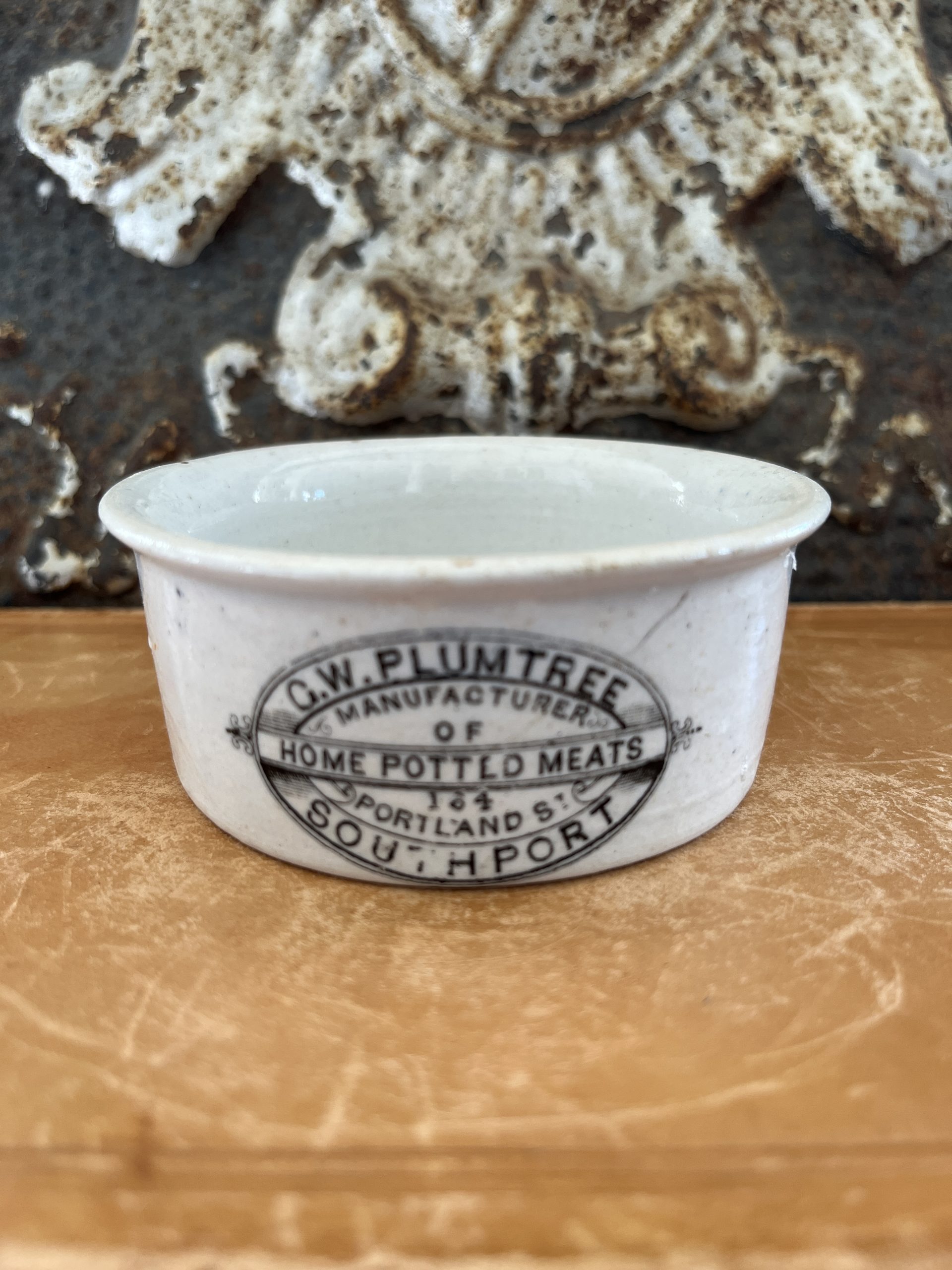 G.W. PLUMTREE HOME POTTED MEATS SOUTHPORT – { REDEEMED VINTAGE }